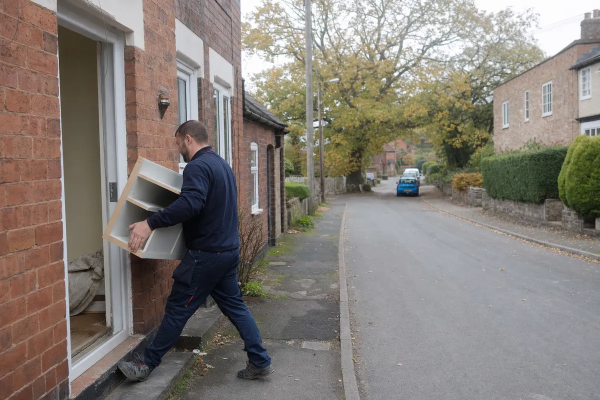 Renovation work on a detached house in the village of Codsall, South Staffordshire
