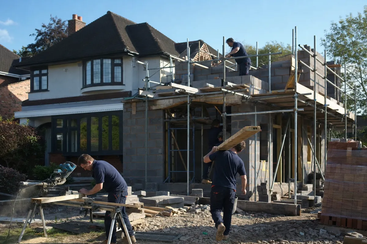 High-specification kitchen renovation in a detached house in Sutton Coldfield