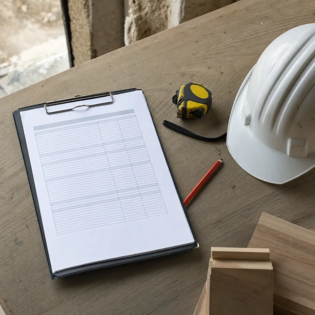 Written fixed price quote for building work